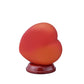 HomeRoots 8" Glowing Heart Shaped Table Lamp in Red Finish