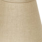 HomeRoots 8" Hardback Empire Linen Lampshade in Dark Wheat Finish
