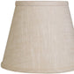 HomeRoots 8" Hardback Empire Linen Lampshade in Light Wheat Finish
