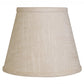 HomeRoots 8" Hardback Empire Linen Lampshade in Light Wheat Finish