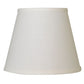 HomeRoots 8" Hardback Empire Linen Lampshade in White Finish