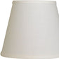 HomeRoots 8" Hardback Empire Linen Lampshade in White Finish