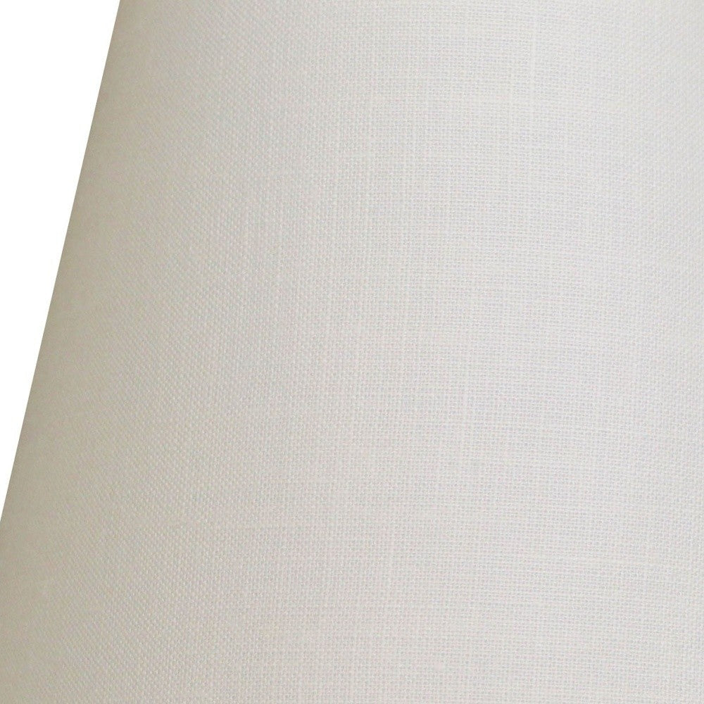 HomeRoots 8" Hardback Empire Linen Lampshade in White Finish