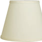 HomeRoots 8" Hardback Empire No Slub Lampshade in Ivory Finish