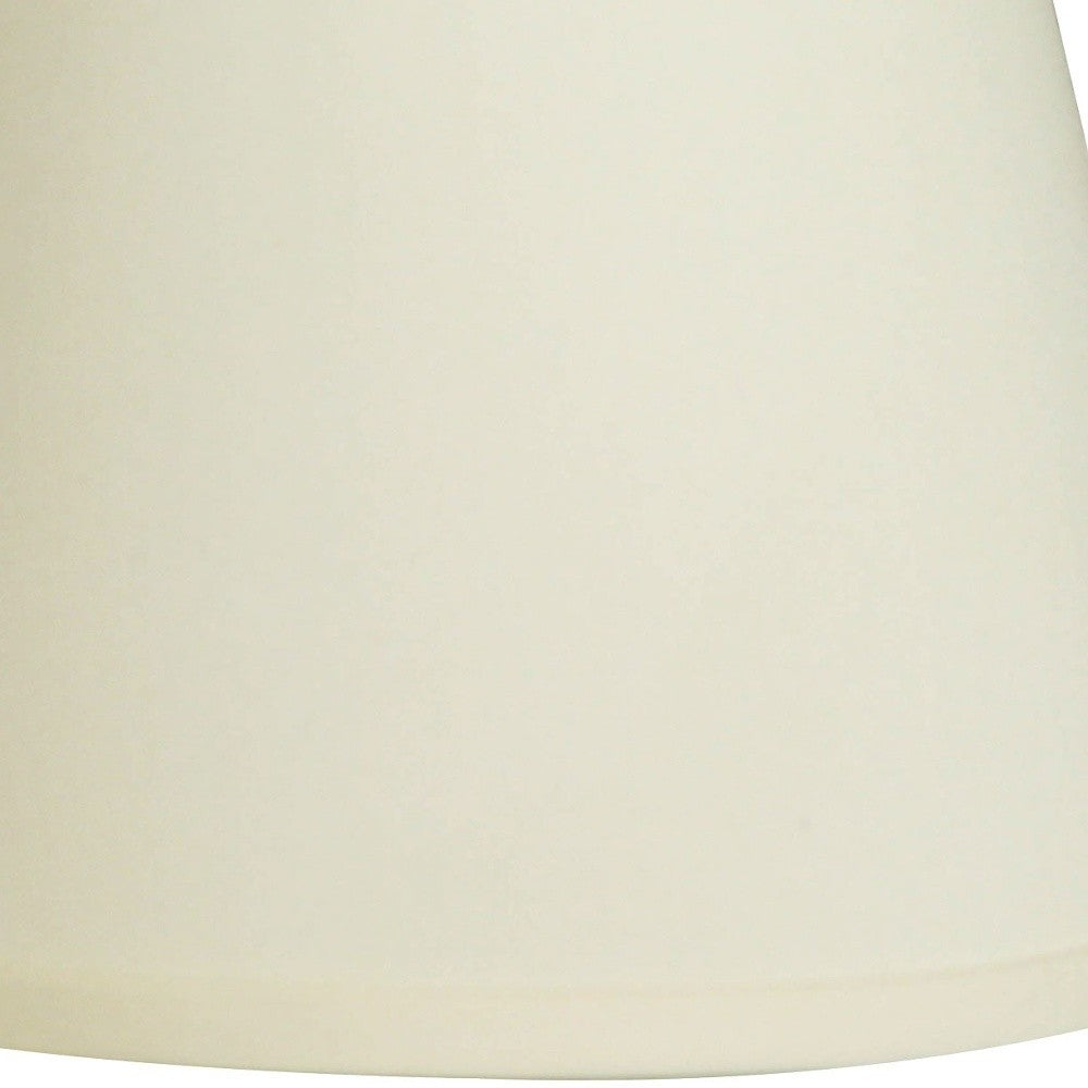 HomeRoots 8" Hardback Empire No Slub Lampshade in Ivory Finish