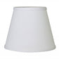 HomeRoots 8" Hardback Empire No Slub Lampshade in White Finish