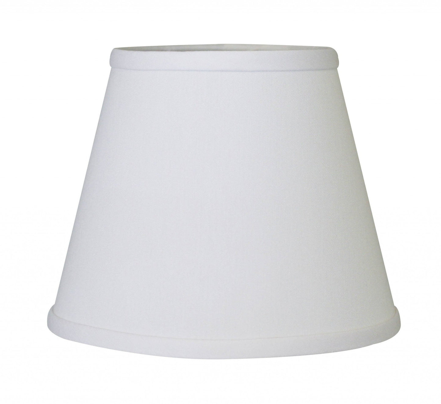 HomeRoots 8" Hardback Empire No Slub Lampshade in White Finish