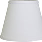 HomeRoots 8" Hardback Empire No Slub Lampshade in White Finish