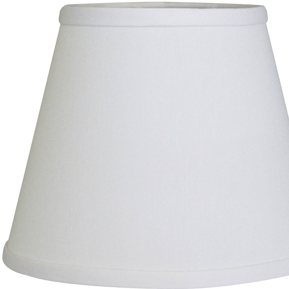 HomeRoots 8" Hardback Empire No Slub Lampshade in White Finish