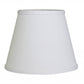 HomeRoots 8" Hardback Empire No Slub Lampshade in White Finish