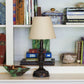 HomeRoots 8" Parchment Hardback Empire Linen Lampshade in Beige Finish