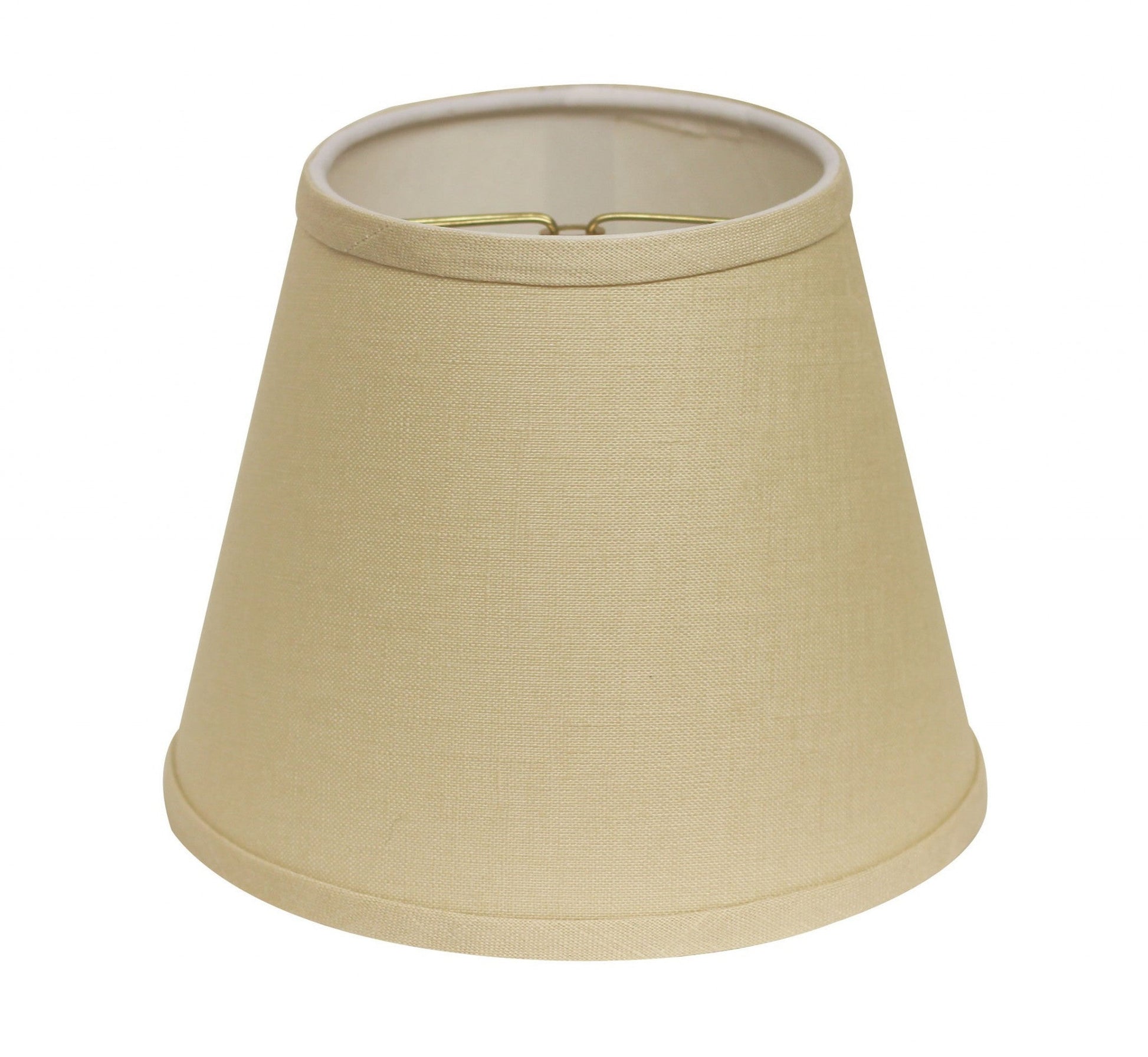 HomeRoots 8" Parchment Hardback Empire Linen Lampshade in Beige Finish