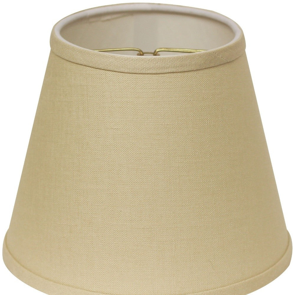 HomeRoots 8" Parchment Hardback Empire Linen Lampshade in Beige Finish