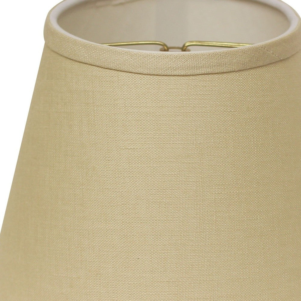HomeRoots 8" Parchment Hardback Empire Linen Lampshade in Beige Finish