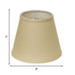 HomeRoots 8" Parchment Hardback Empire Linen Lampshade in Beige Finish