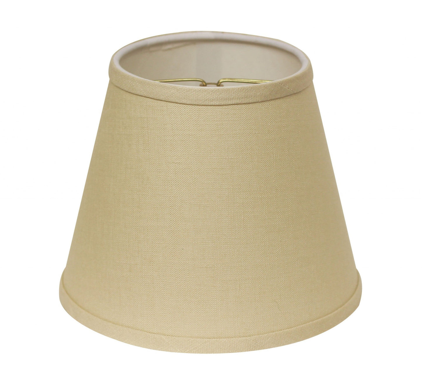 HomeRoots 8" Parchment Hardback Empire Linen Lampshade in Beige Finish