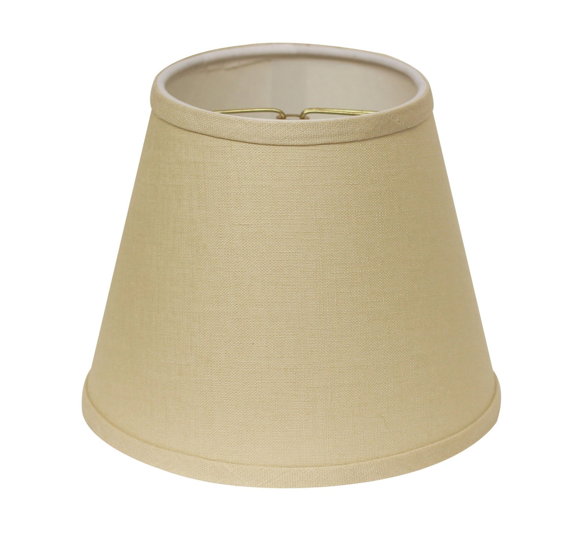 HomeRoots 8" Parchment Hardback Empire Linen Lampshade in Beige Finish