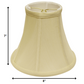 HomeRoots 8" Premium Bell Monay Shantung Lampshade in Antique White Finish