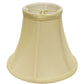 HomeRoots 8" Premium Bell Monay Shantung Lampshade in Antique White Finish