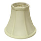 HomeRoots 8" Premium Bell Monay Shantung Lampshade in Ivory Finish