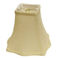 HomeRoots 8" Premium Square Monay Shantung Lampshade in Antique White Finish