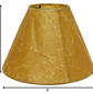 HomeRoots 8" Slanted Empire Crinkle Oil Paper Lampshade in Brown Finish