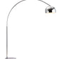 HomeRoots 80" Hangover Arching Floor Lamp in Chrome Finish