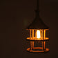 HomeRoots 8.5" x 8.5" x 47" Rope Pendant Lamp With Beige and Black Finish