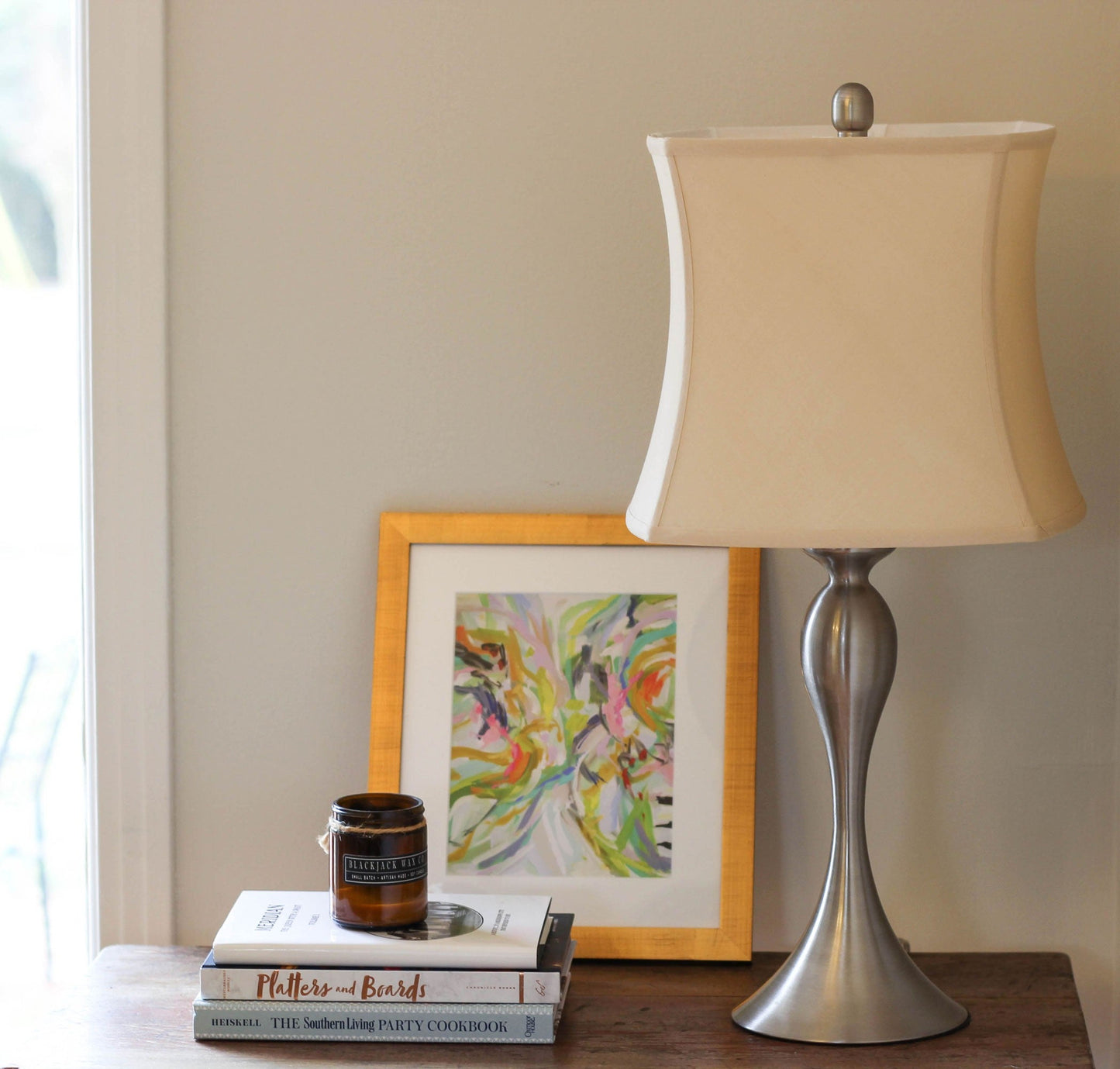 HomeRoots 9" Inherent Soft Box Paperback Pongee Silk Lampshade