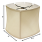 HomeRoots 9" Soft Box Paperback Pongee Silk Lampshade in Ivory Finish