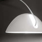 HomeRoots 91" Steel Arched Floor Lamp in White Finish