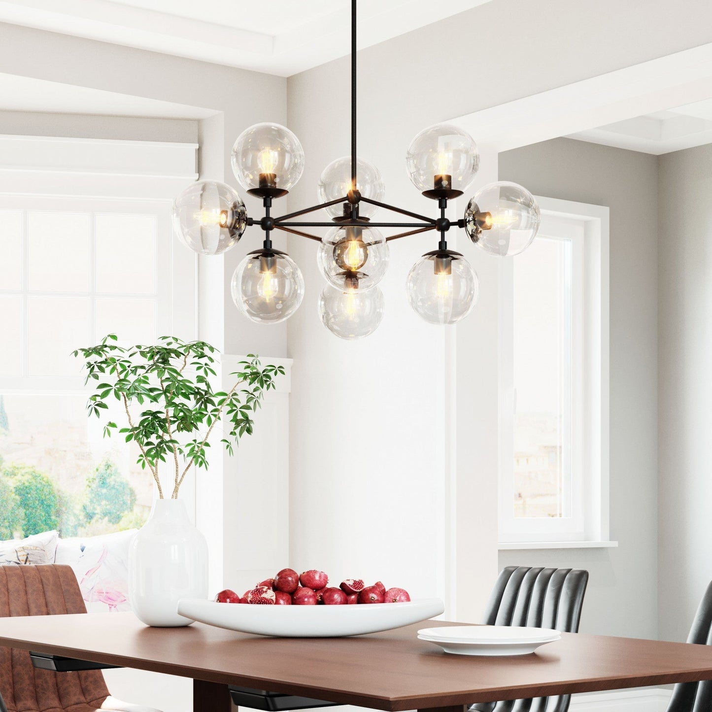 HomeRoots Abundant Ceiling Lamp in Black Finish