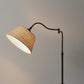 HomeRoots Adjustable Metal Table Lamp With Swing Arm in Dark Bronze Finish
