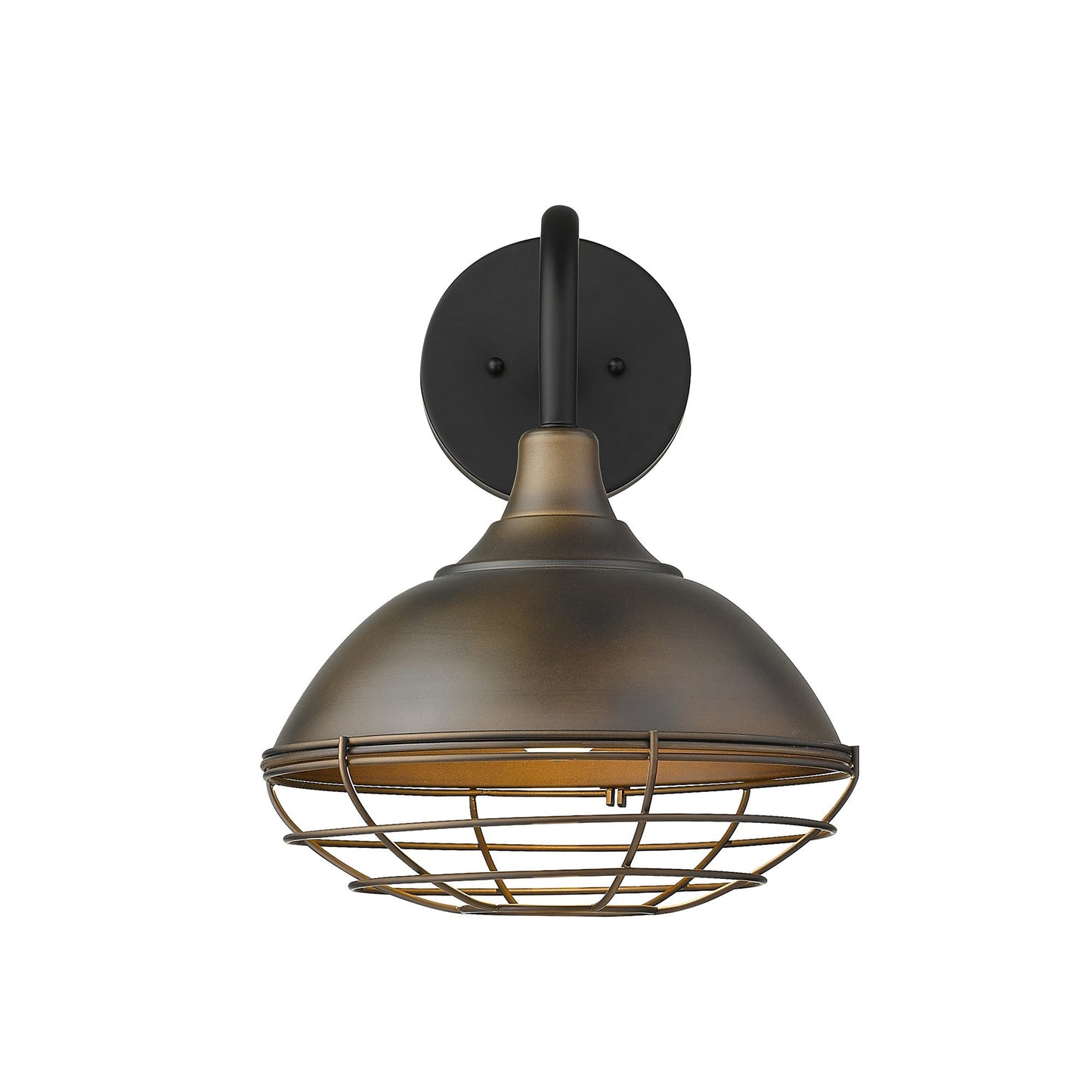 HomeRoots Afton 1-Light Wall Light in Oil Rubbed Bronze Finish