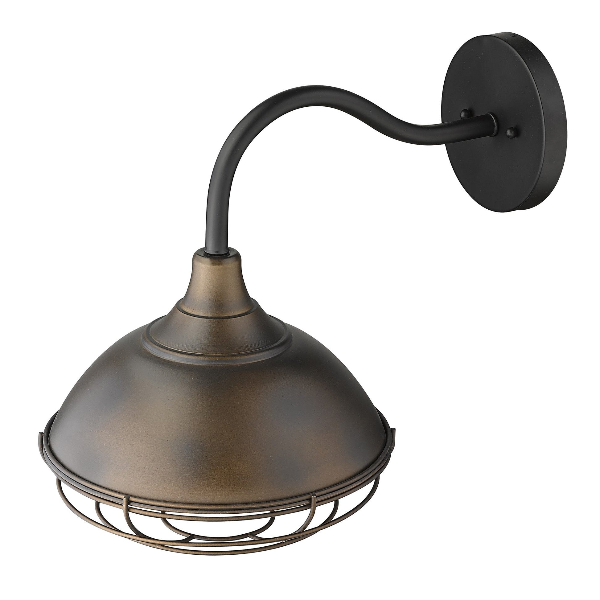 HomeRoots Afton 1-Light Wall Light in Oil Rubbed Bronze Finish
