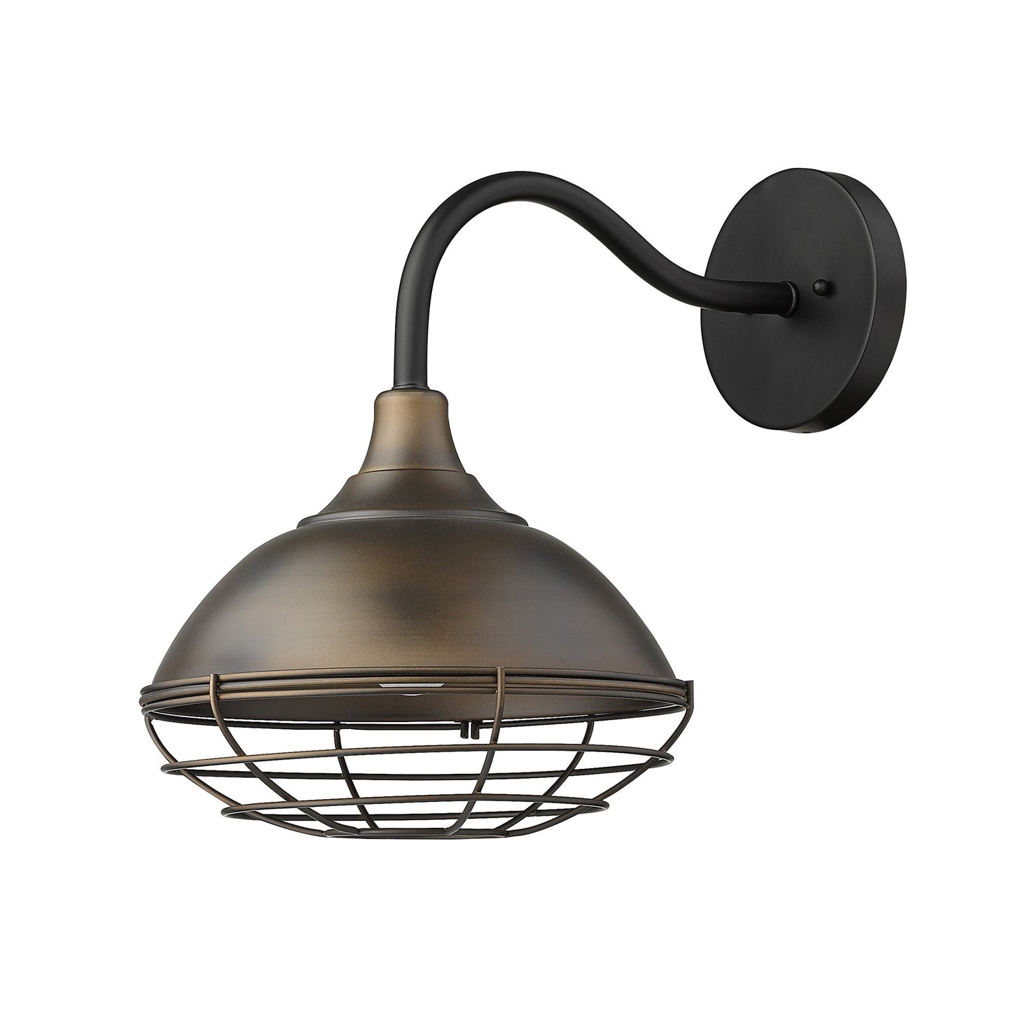 HomeRoots Afton 1-Light Wall Light in Oil Rubbed Bronze Finish