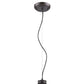 HomeRoots Alcove 4-Light Pendant With Raw Brass Interior Shade and Oil Rubbed Bronze Finish