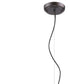 HomeRoots Alcove 4-Light Pendant With Raw Brass Interior Shade and Oil Rubbed Bronze Finish