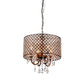 HomeRoots Alexia Chandelier In Antique Bronze Finish