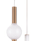 HomeRoots Alternating Ceiling Lamp With Gold and White Finish