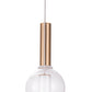 HomeRoots Alternating Ceiling Lamp With Gold and White Finish