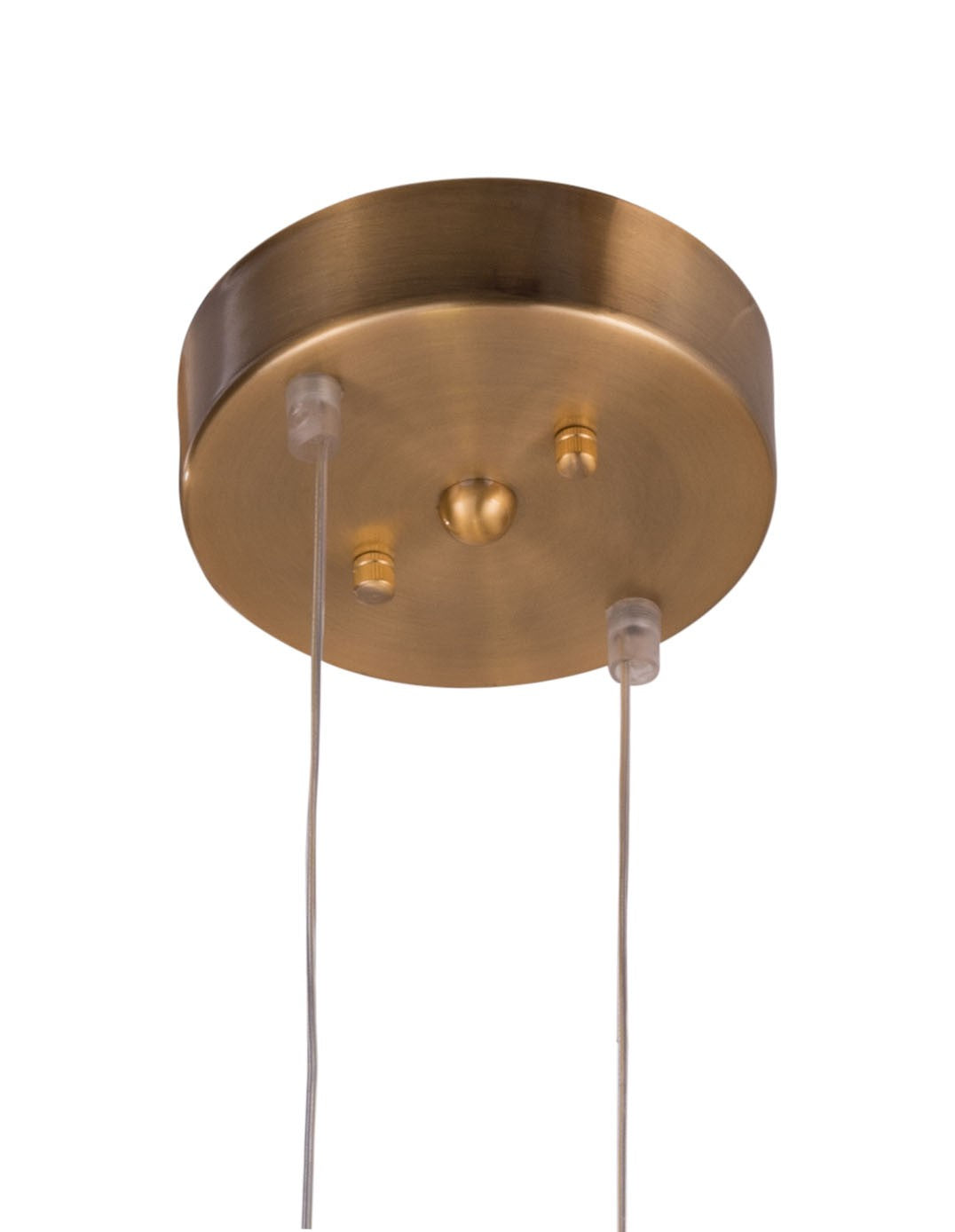 HomeRoots Alternating Ceiling Lamp With Gold and White Finish