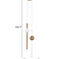 HomeRoots Alternating Ceiling Lamp With Gold and White Finish