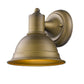 HomeRoots Aluminum Wall Sconce in Brushed Gold Finish