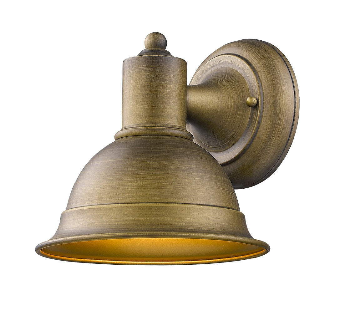 HomeRoots Aluminum Wall Sconce in Brushed Gold Finish