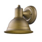 HomeRoots Aluminum Wall Sconce in Brushed Gold Finish