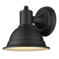 HomeRoots Aluminum Wall Sconce in Matte Black Finish