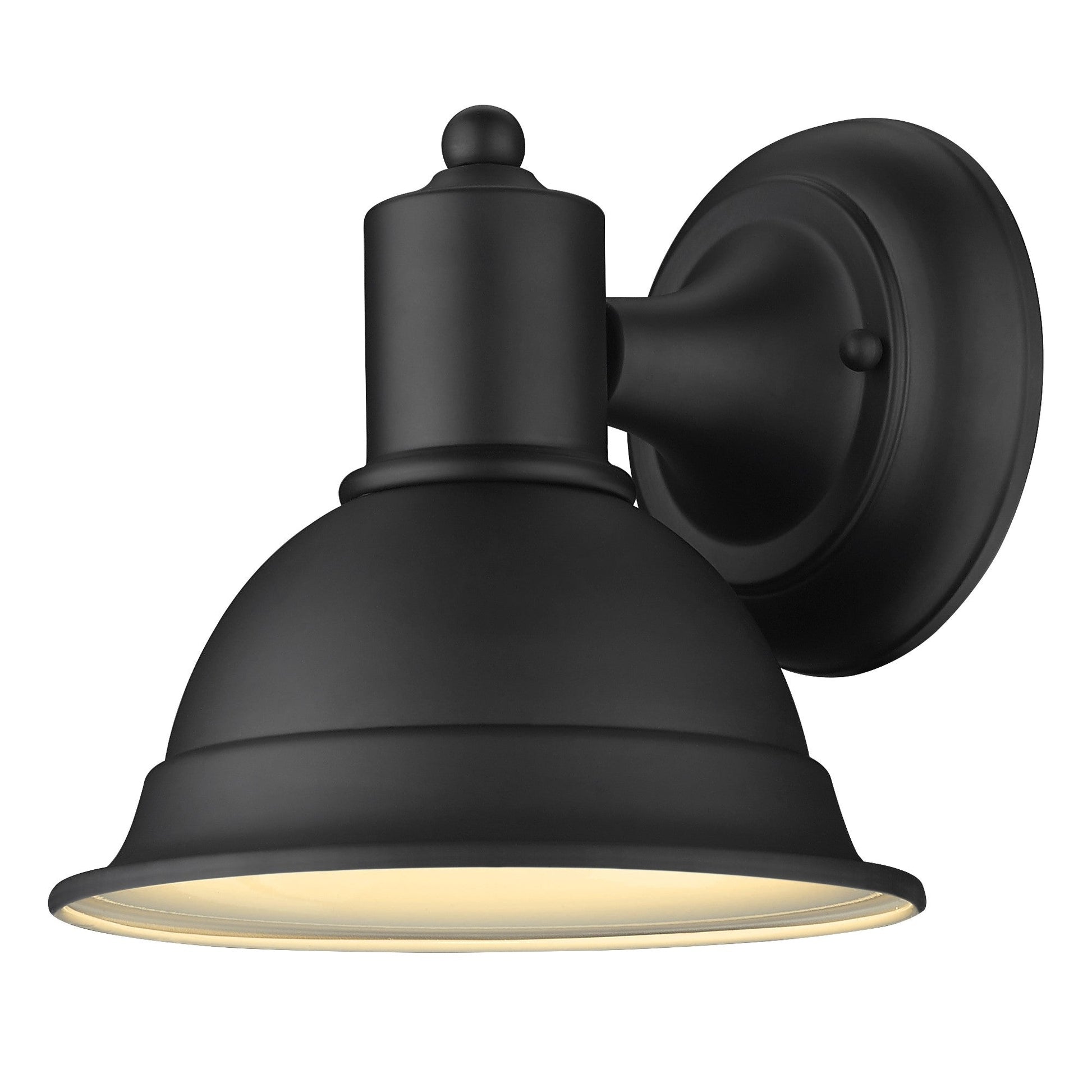 HomeRoots Aluminum Wall Sconce in Matte Black Finish