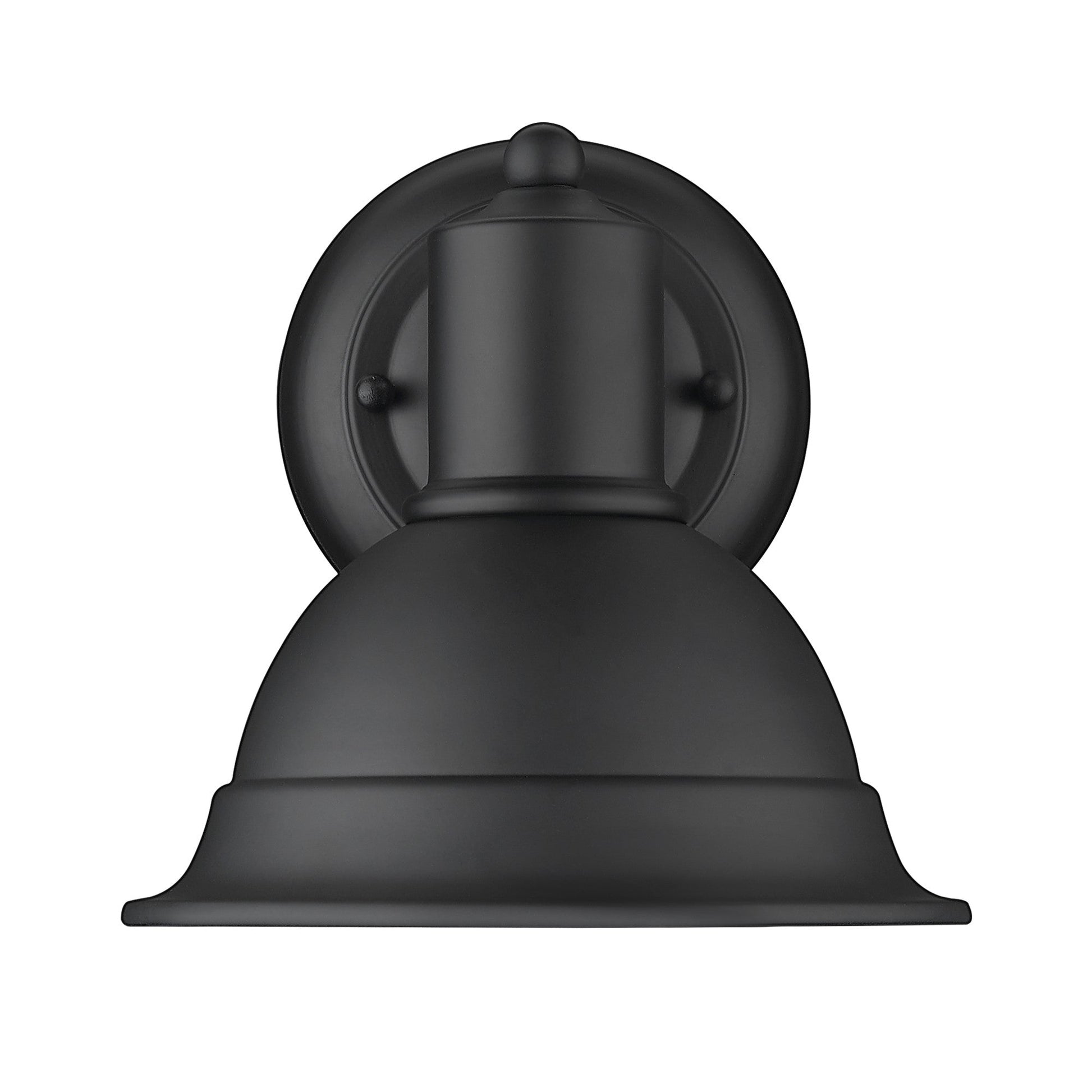 HomeRoots Aluminum Wall Sconce in Matte Black Finish
