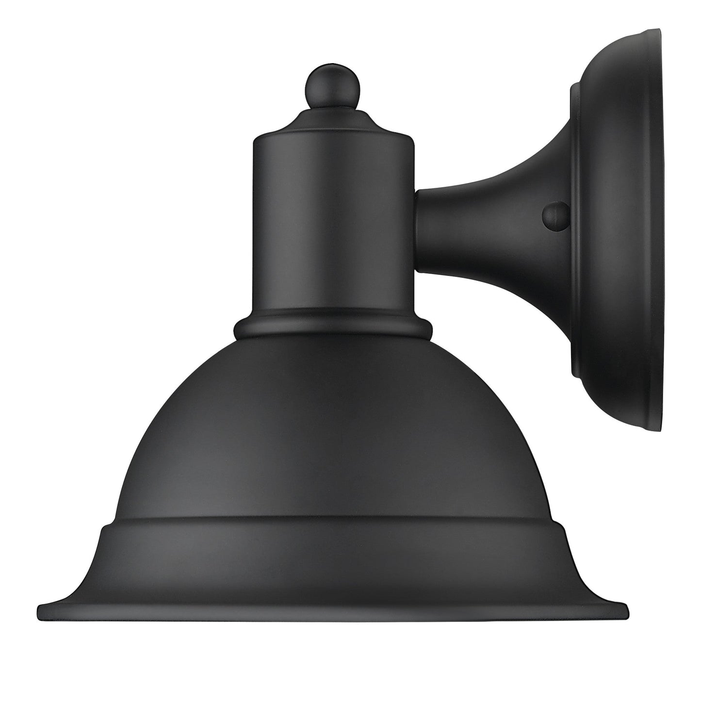 HomeRoots Aluminum Wall Sconce in Matte Black Finish